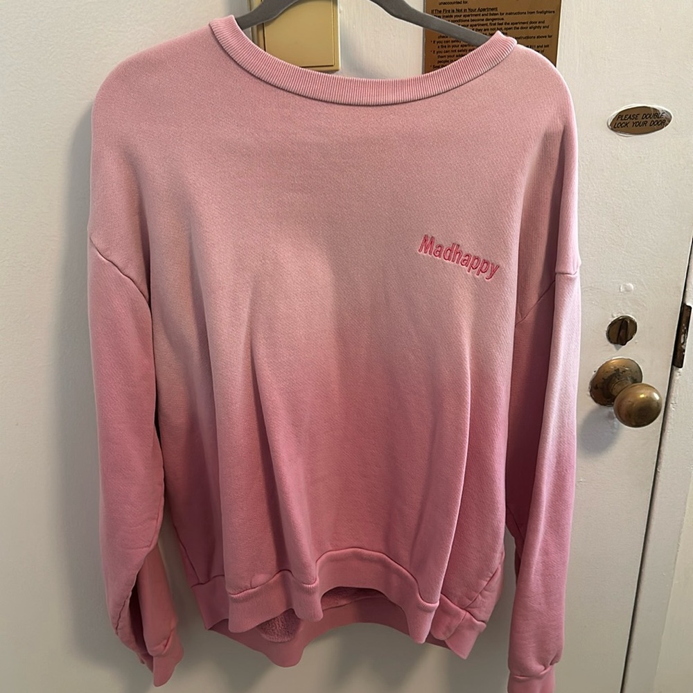 MadHappy Pink Ombré Sweatshirt XL